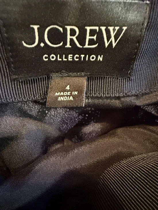 J. Crew Black Sequined Lattice Pencil Skirt - Picture 2 of 8